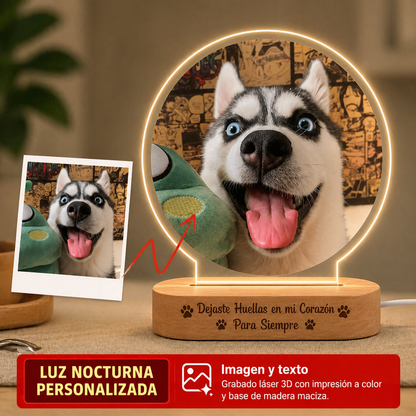 Siempre Contigo Lámpara Personalizada Mascotas