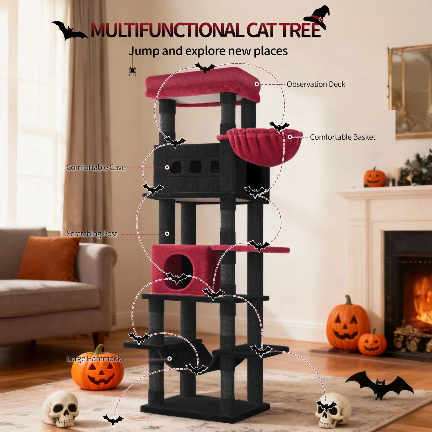 Torre Rascadora XXL para Gatos