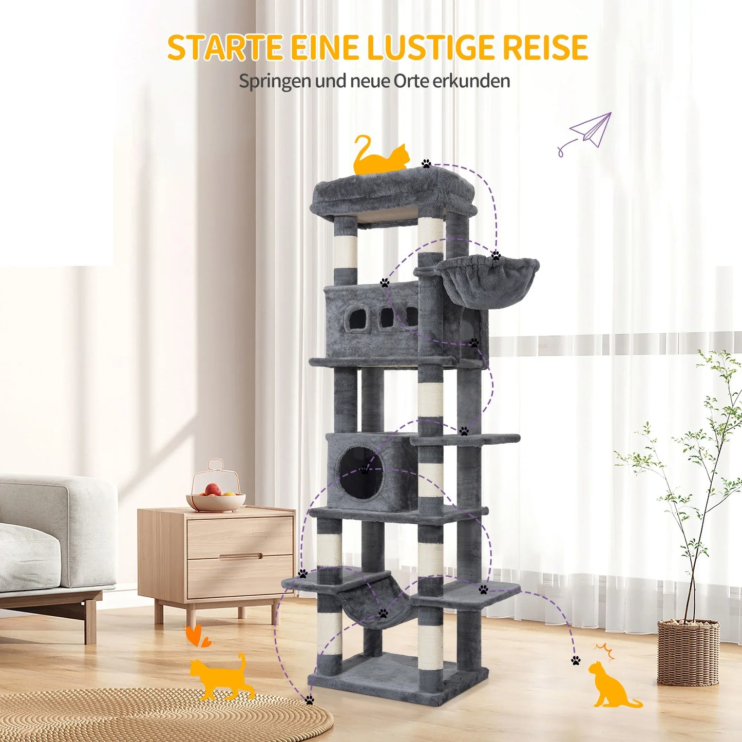 Torre Rascadora XXL para Gatos
