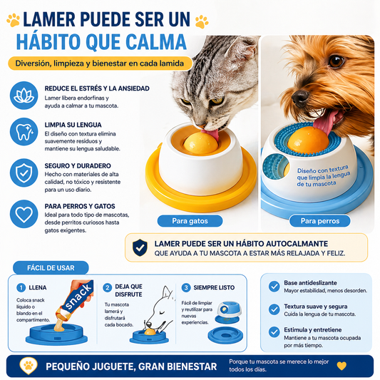 Comedero Lamedor Antiansiedad