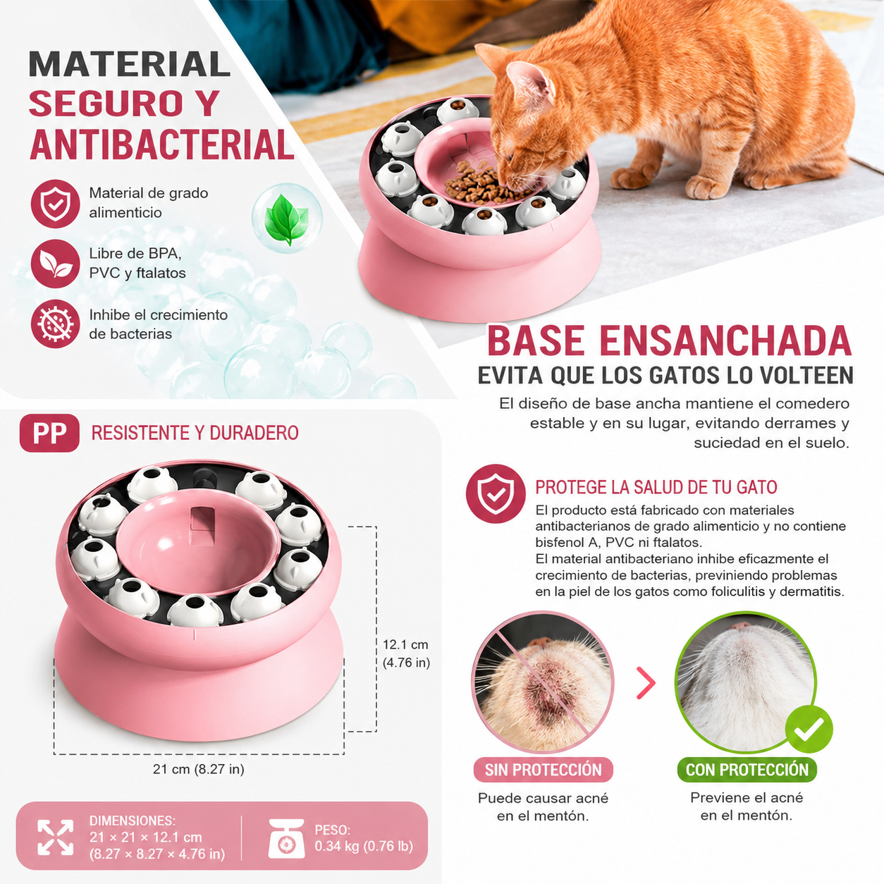 Comedero Antiansiedad para Gatos