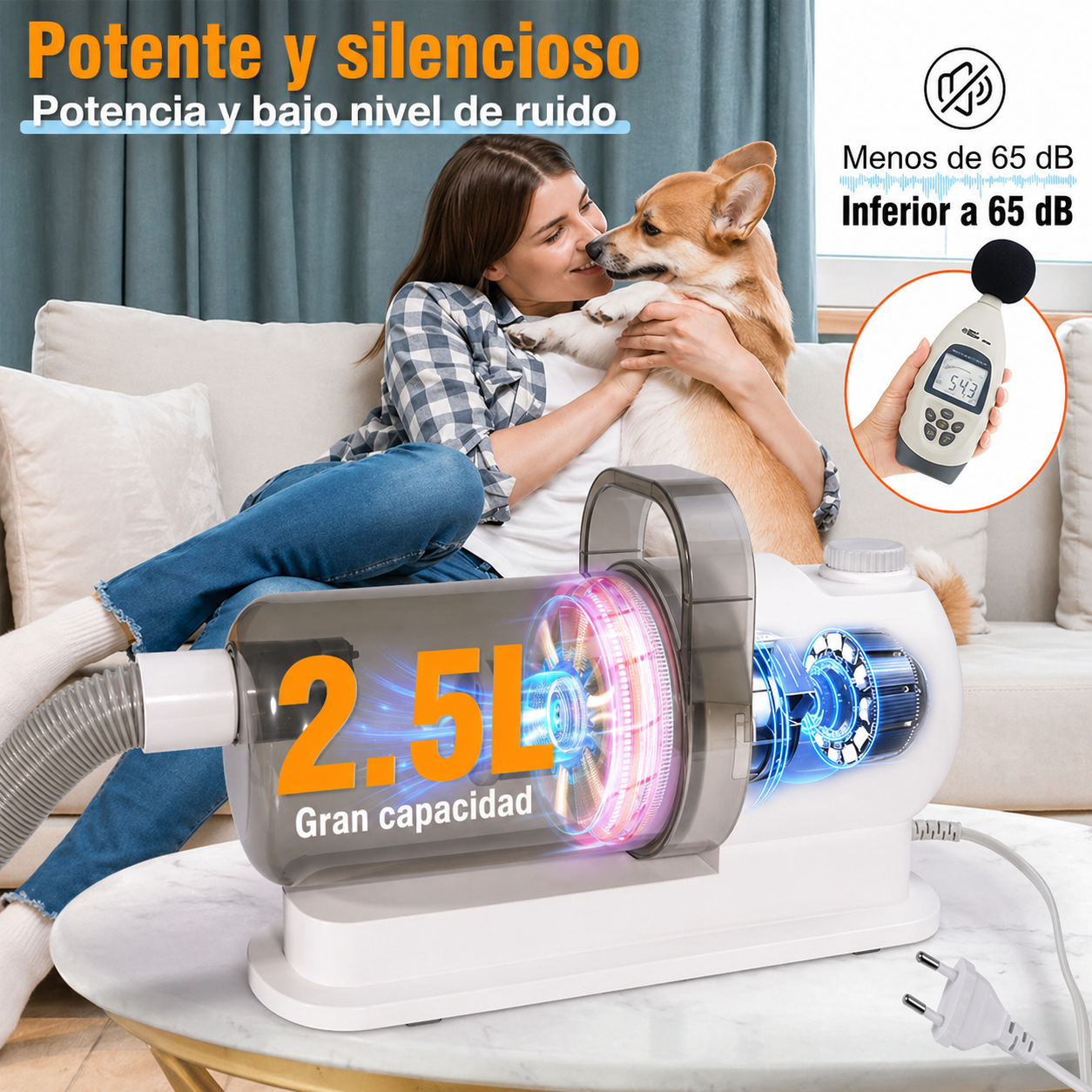 Cepillo Aspirador para Mascotas