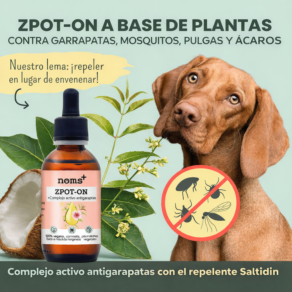 Zpot-on clásico para perros contra garrapatas, pulgas, ácaros y mosquitos