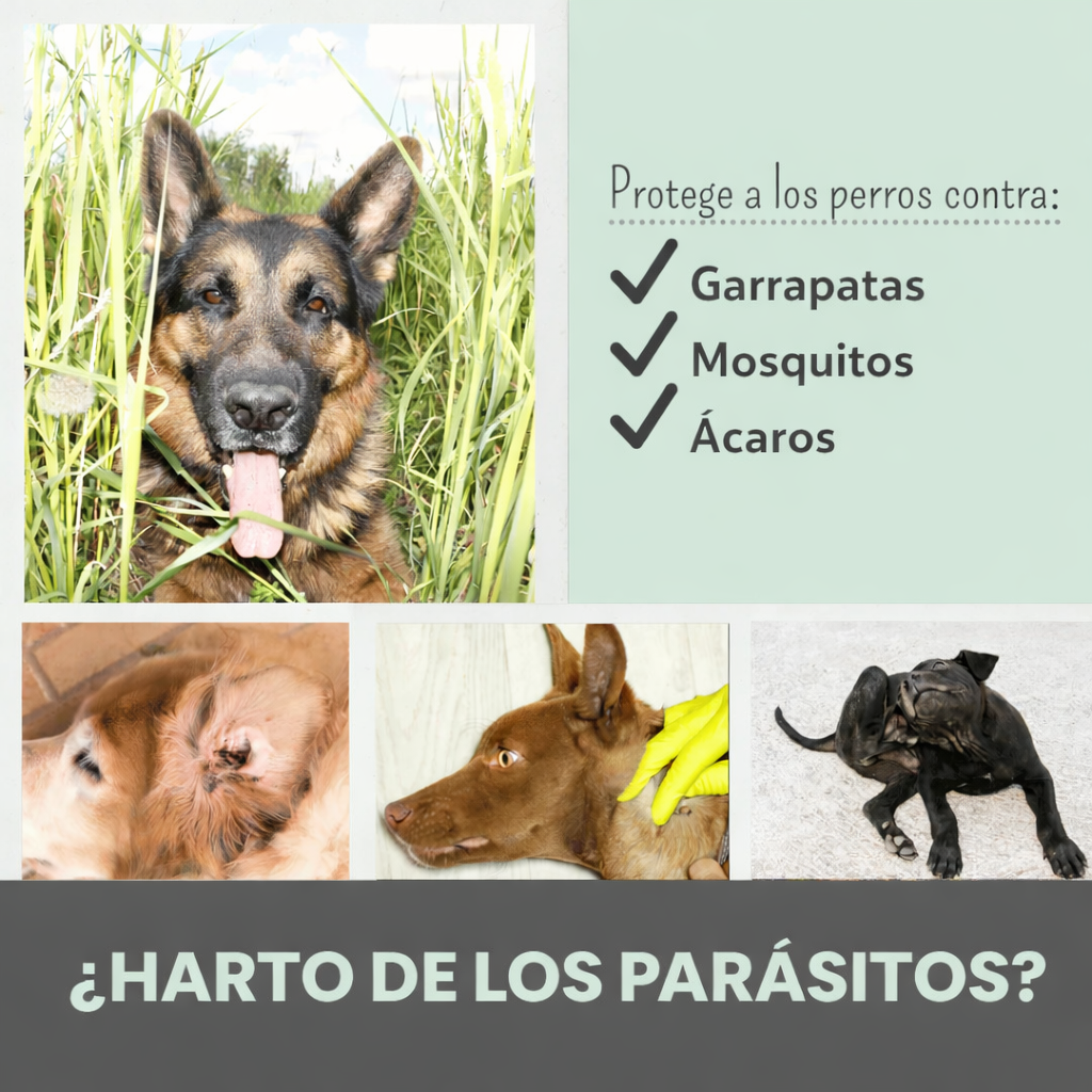 Zpot-on clásico para perros contra garrapatas, pulgas, ácaros y mosquitos