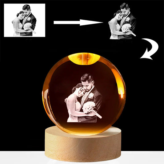Recuerdo 3D  Bola de Cristal Personalizada