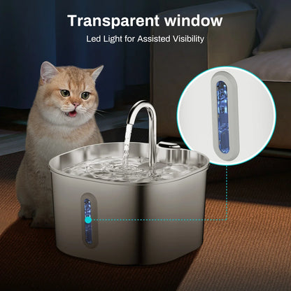 Fuente de Agua para Gatos y Perros 2,2L
