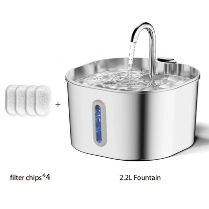 Fuente de Agua para Gatos y Perros 2,2L