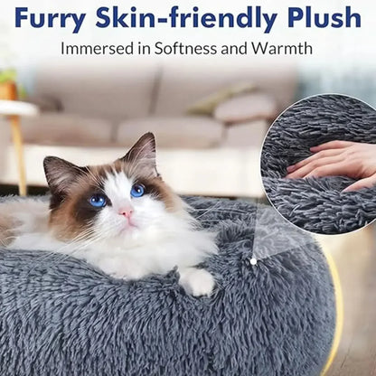 Cama Redonda Súper Suave para Perros y Gatos