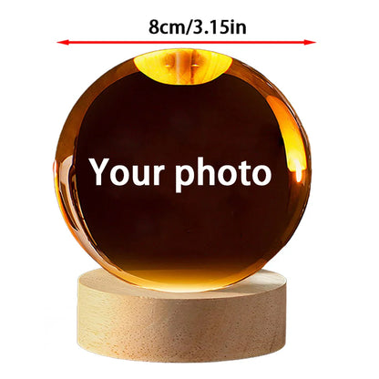 Recuerdo 3D  Bola de Cristal Personalizada