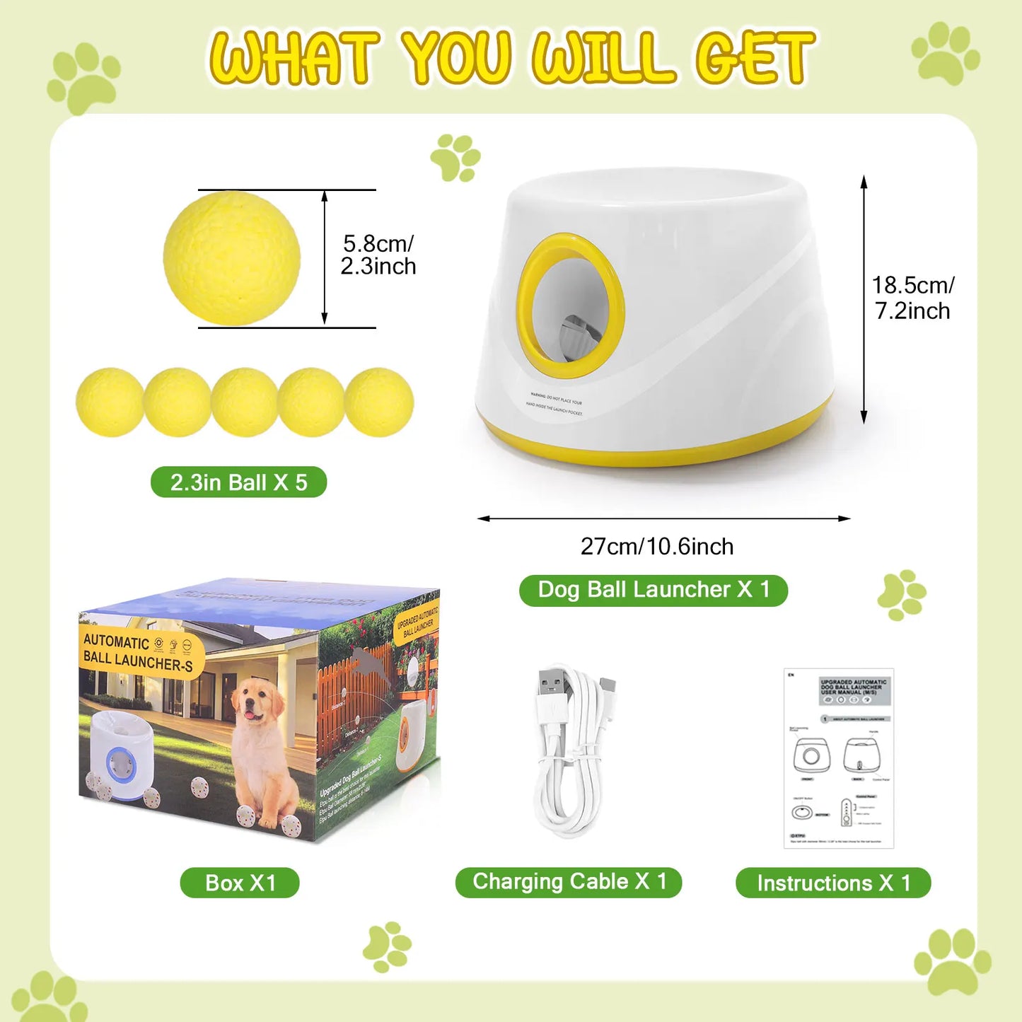 Lanzapelotas Automático Canino