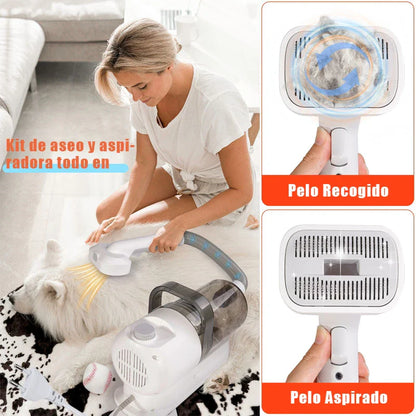 Cepillo Aspirador para Mascotas
