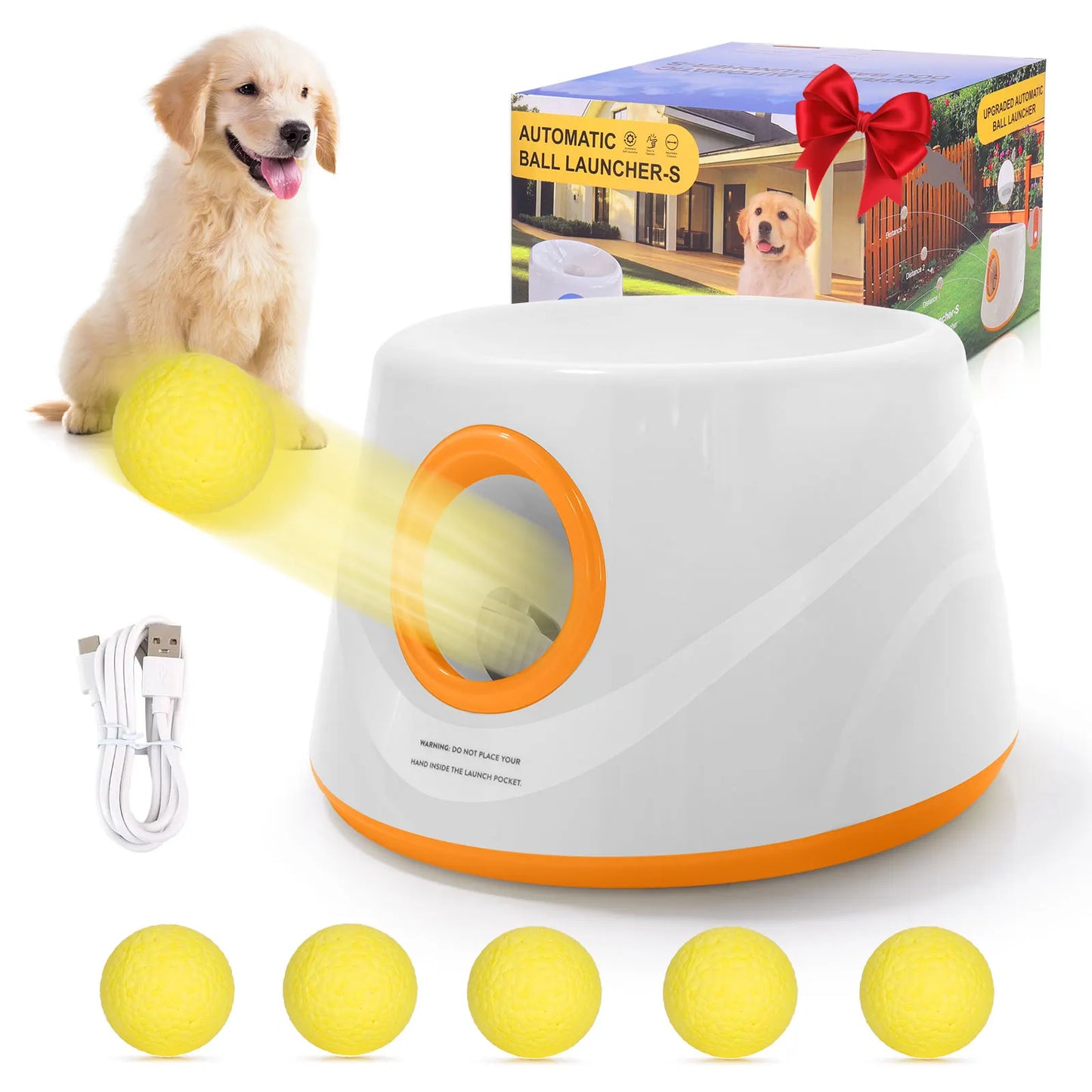 Lanzapelotas Automático Canino