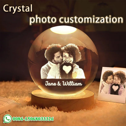 Recuerdo 3D  Bola de Cristal Personalizada