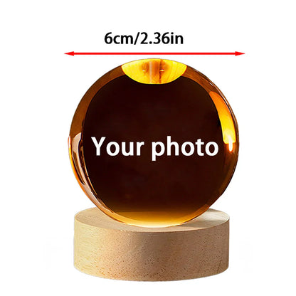 Recuerdo 3D  Bola de Cristal Personalizada