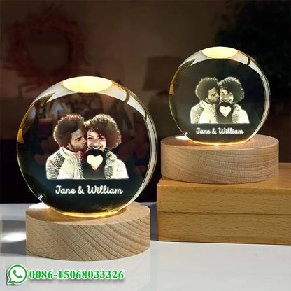 Recuerdo 3D  Bola de Cristal Personalizada