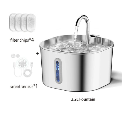 Fuente de Agua para Gatos y Perros 2,2L