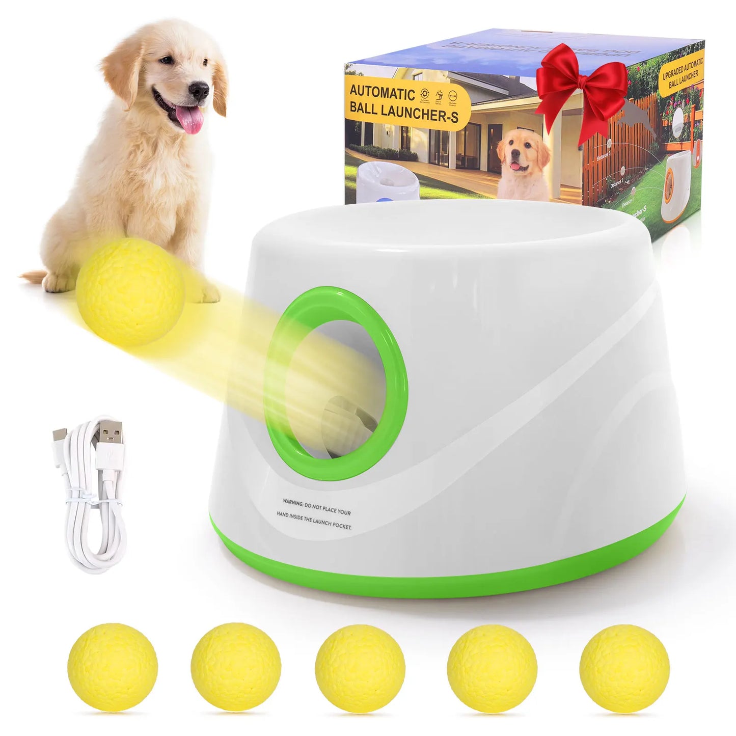 Lanzapelotas Automático Canino