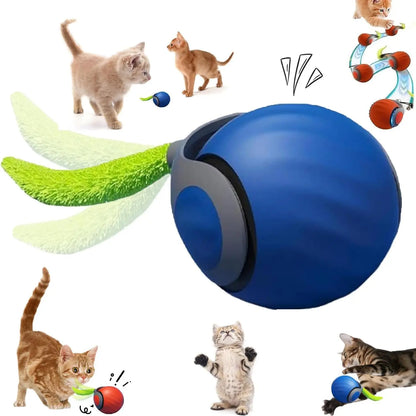 Pelota Dinámica con Cola Para Gatos