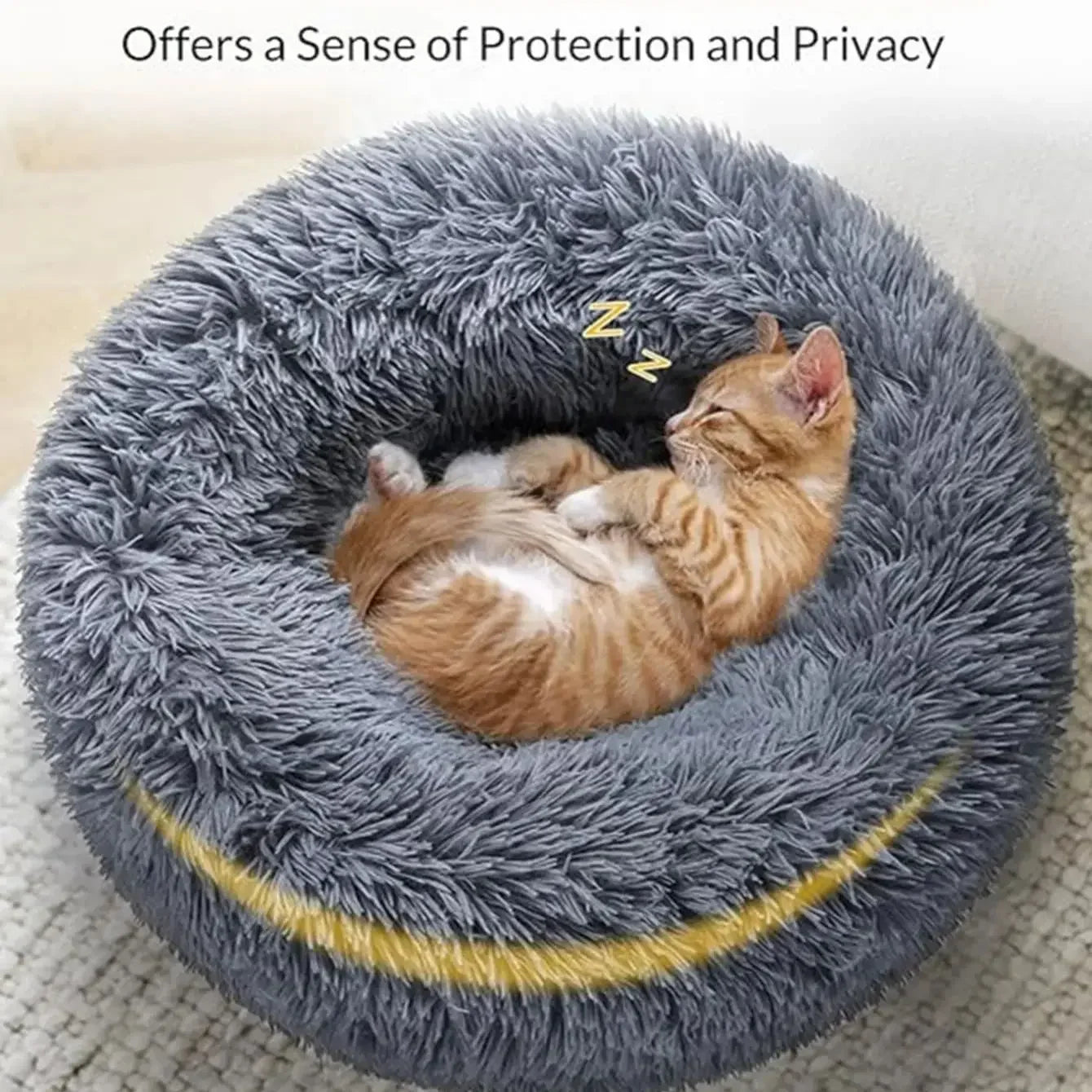 Cama Redonda Súper Suave para Perros y Gatos
