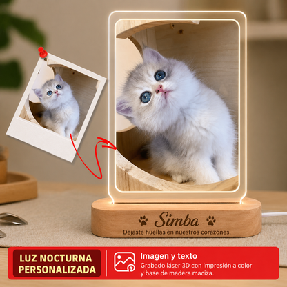 Siempre Contigo Lámpara Personalizada Mascotas